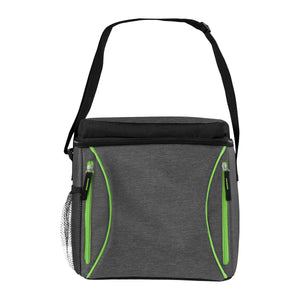 Haute Heathered 16-Can Cooler - Lime With Gray