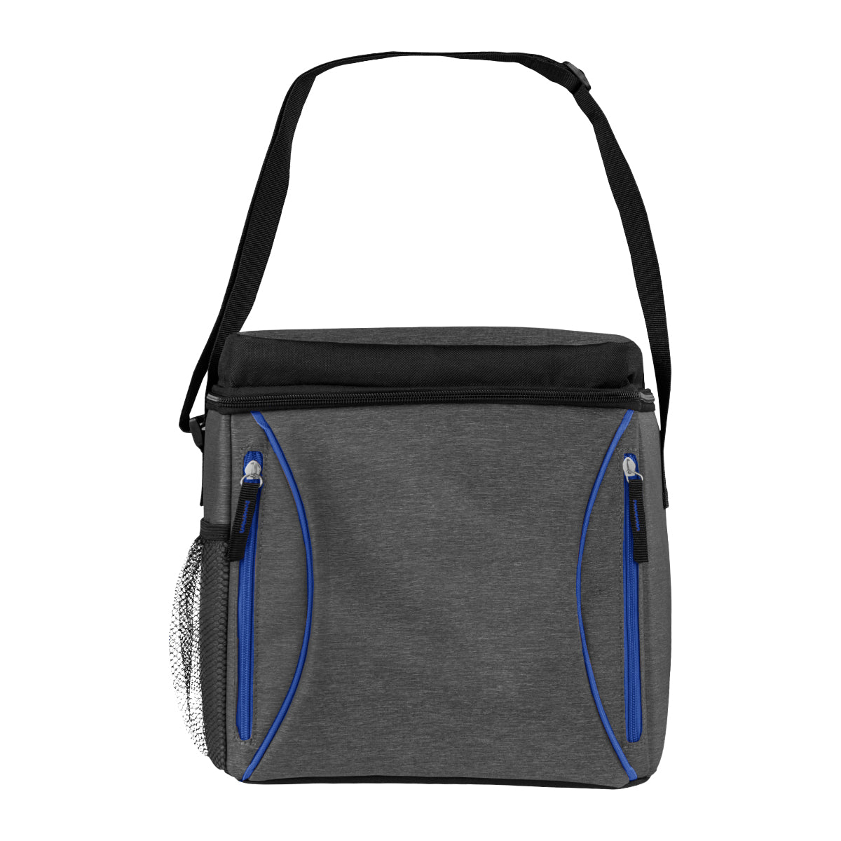 Haute Heathered 16-Can Cooler - Royal Blue With Gray