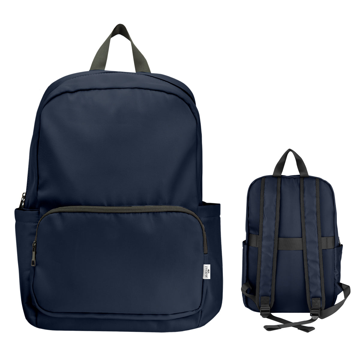 Anywhere rPET Laptop Backpack - Navy Blue