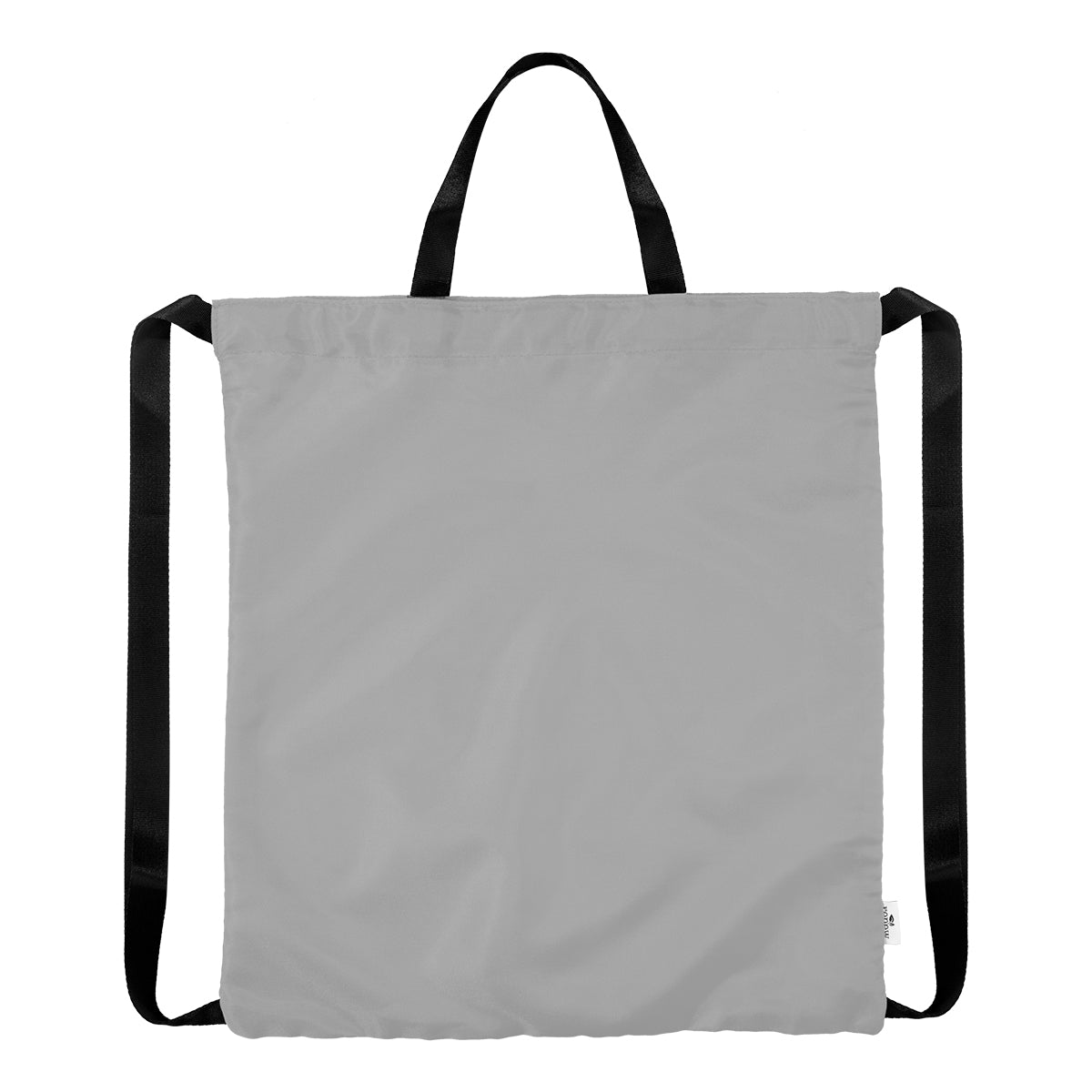 Joel rPET Drawstring Tote Bag - Gray