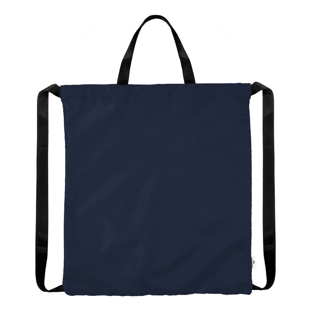 Joel rPET Drawstring Tote Bag - Navy Blue