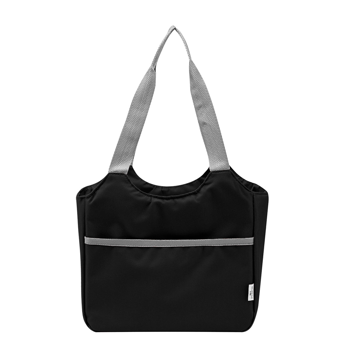 Ashton rPET Cooler Tote Bag - Black With Gray