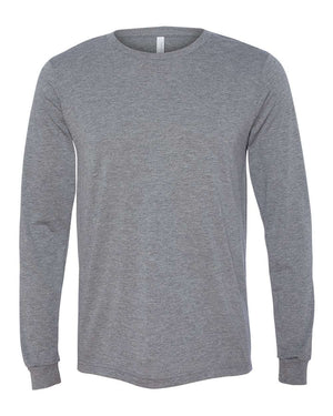 BELLA + CANVAS Unisex Triblend Long-Sleeve T-Shirt - Grey Triblend