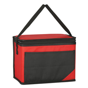 Non-Woven Chow Time Kooler Bag - Black With Red