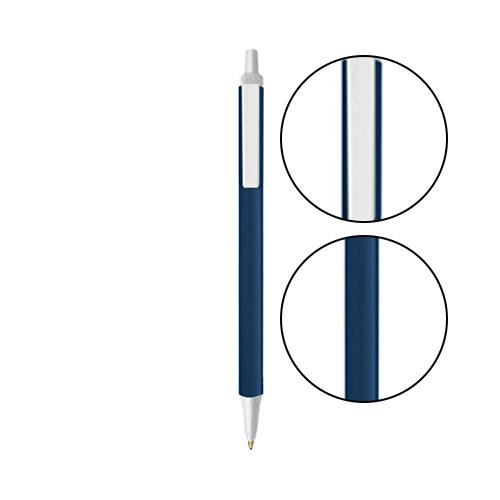 Metallic Dark Blue BIC® Clic Stic® Pen - Metallic Dark Blue With White