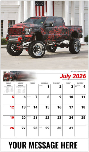 Pumped-Up Pickups - 2026 Promotional Calendar