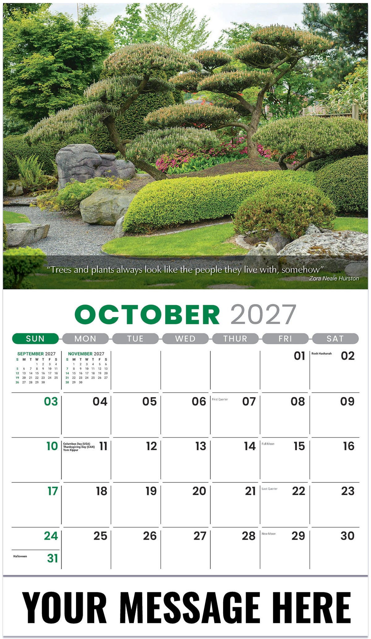 Flowers and Gardens - 2027 Promotional Calendar