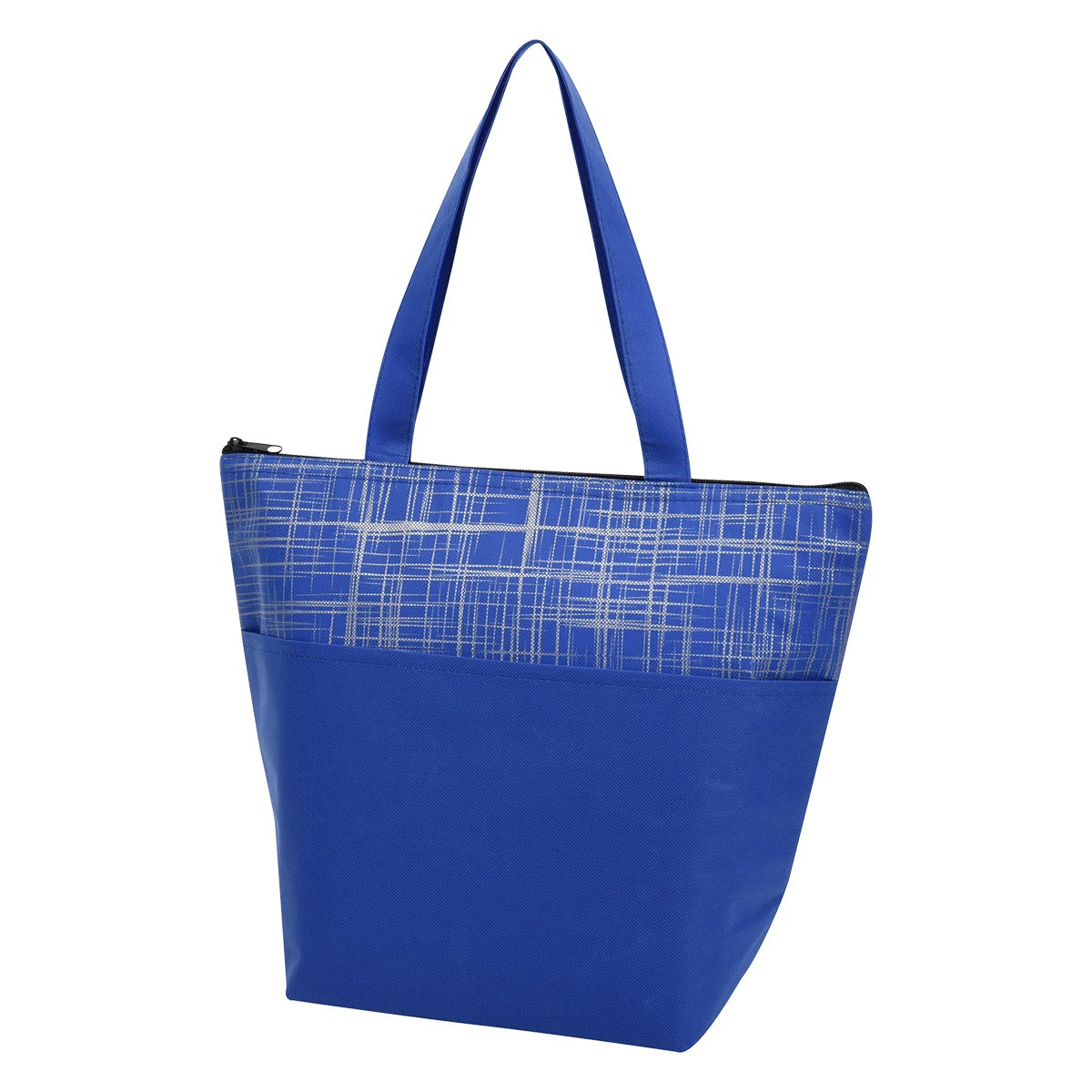 Crosshatch Non-Woven Cooler Bag - Royal Blue