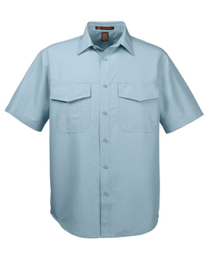 Harriton Men's Key West Short-Sleeve Performance Staff Shirt - Cloud Blue