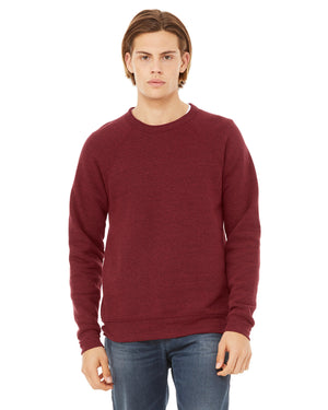 BELLA + CANVAS Unisex Sponge Fleece Crewneck Sweatshirt - Cardinal Triblend