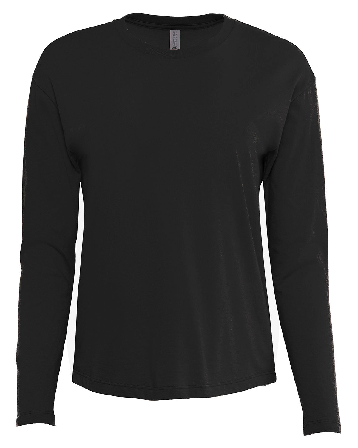 Next Level Apparel Ladies' Relaxed Long Sleeve T-Shirt - Black