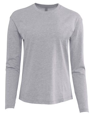 Next Level Apparel Ladies' Relaxed Long Sleeve T-Shirt - Heather Gray