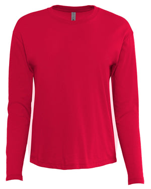 Next Level Apparel Ladies' Relaxed Long Sleeve T-Shirt - Red