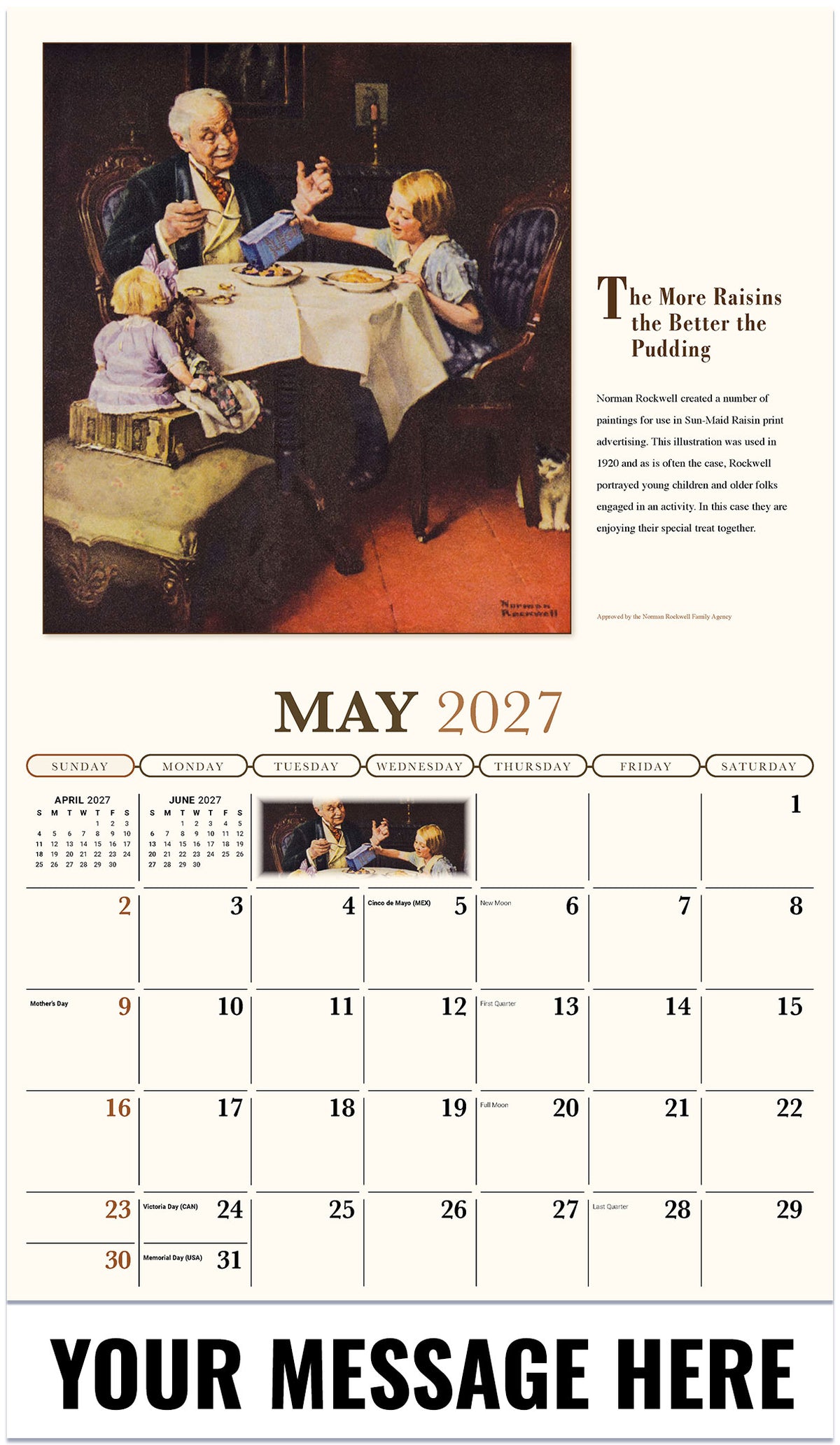 Memorable Images by Norman Rockwell Memory - 2027 Promotional Calendar