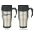 16 Oz. Stainless Steel Travel Mug With Slide Action Lid And Plastic Inner Liner