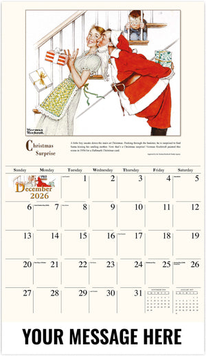 Memorable Images by Norman Rockwell Memory - 2026 Promotional Calendar