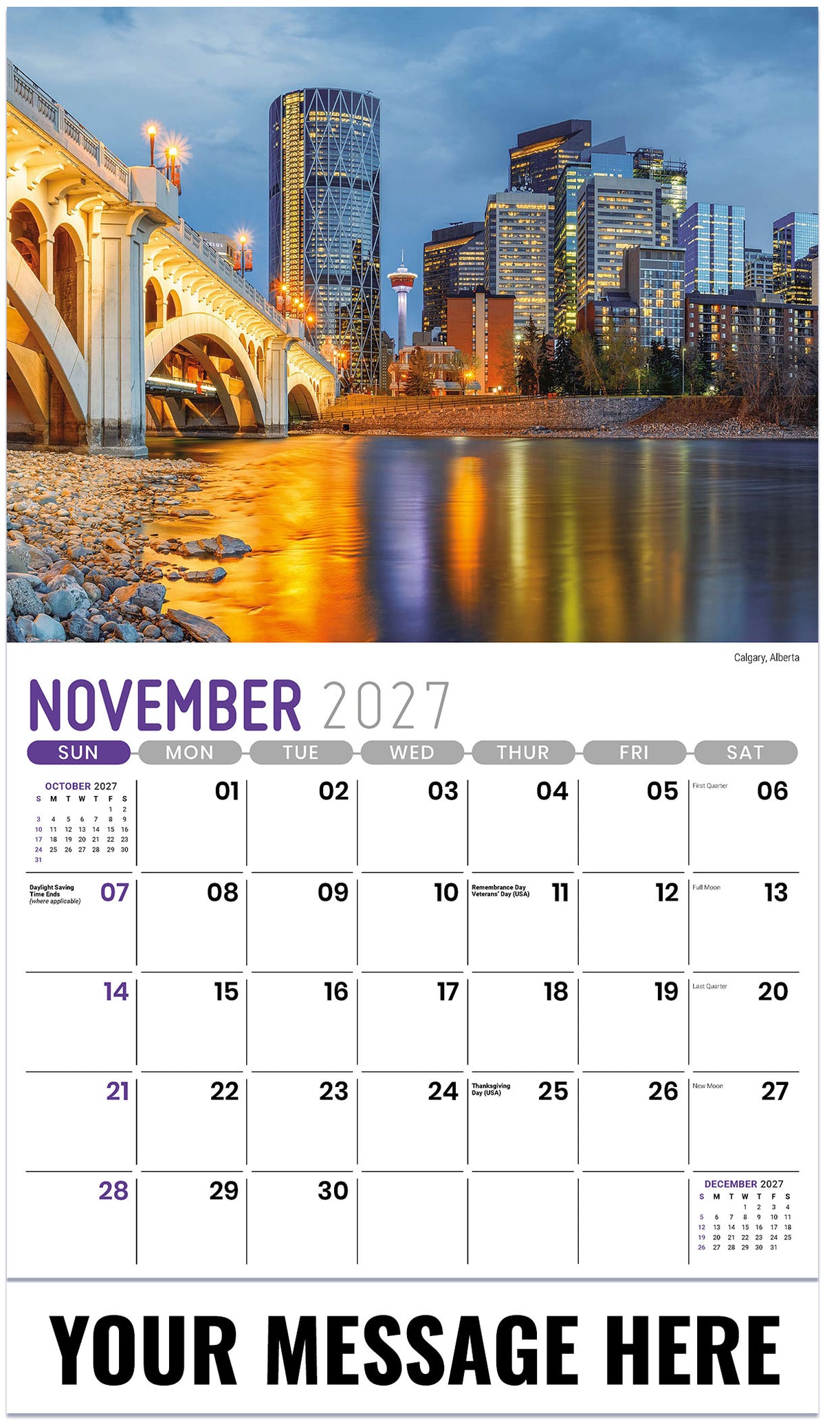 Scenes of Western Canada - 2027 Promotional Calendar