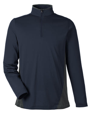 Harriton Men's Flash Snag Protection Plus IL Colourblock Quarter-Zip