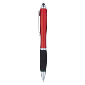 Satin Stylus Pen - Red With Black