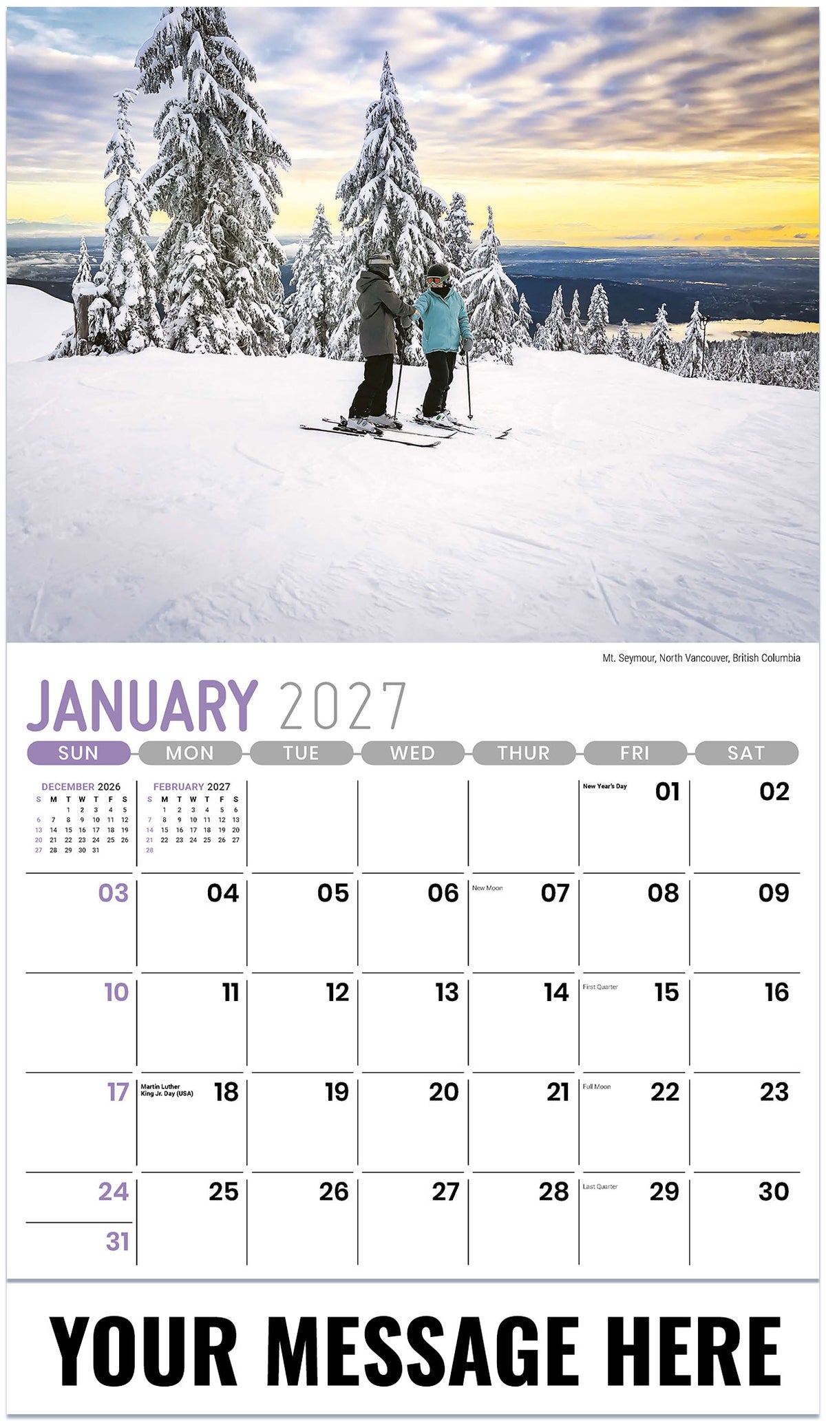 Scenes of Western Canada - 2027 Promotional Calendar