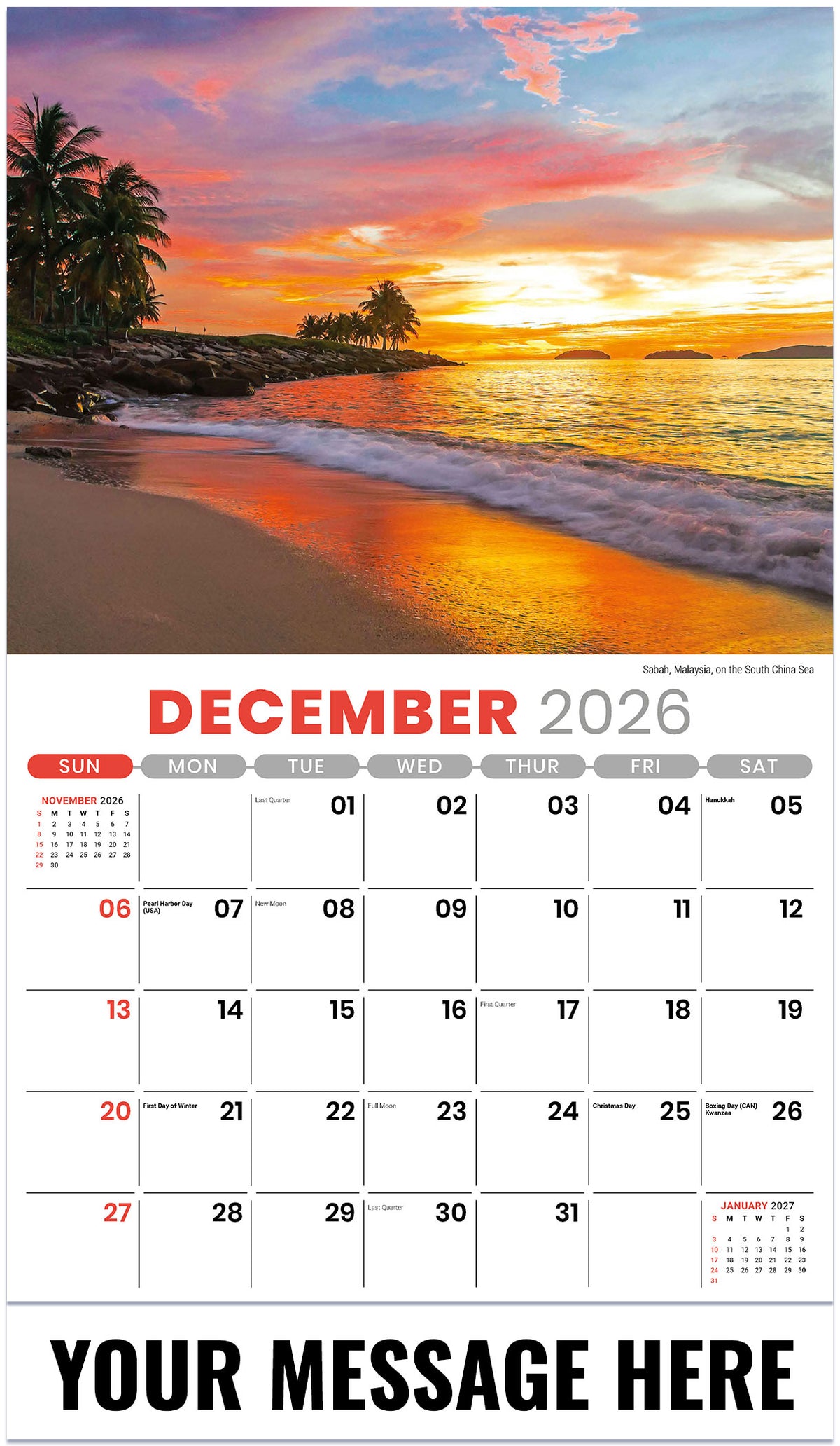 Sun, Sand & Surf - 2027 Promotional Calendar