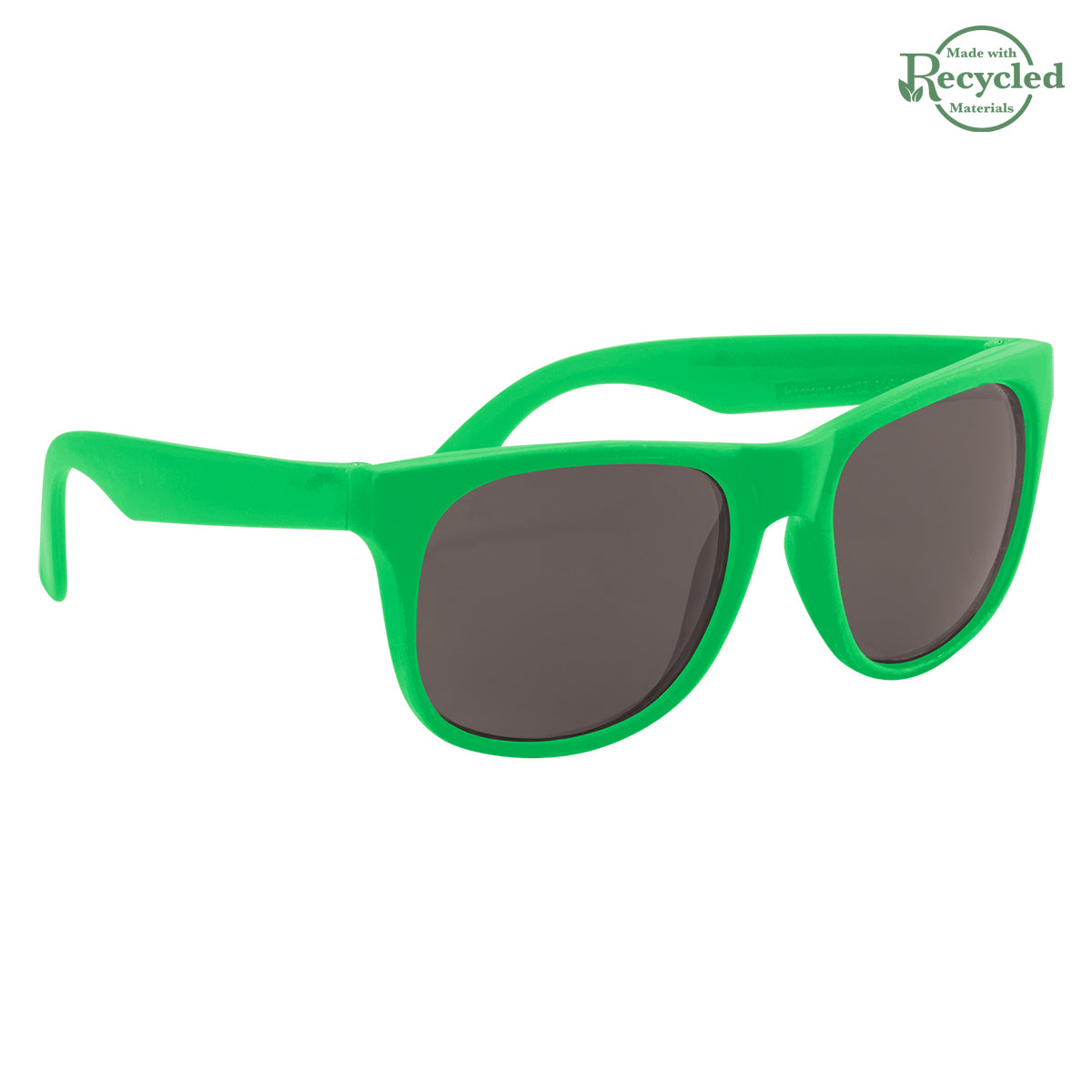 Rubberized Sunglasses - Green With Green