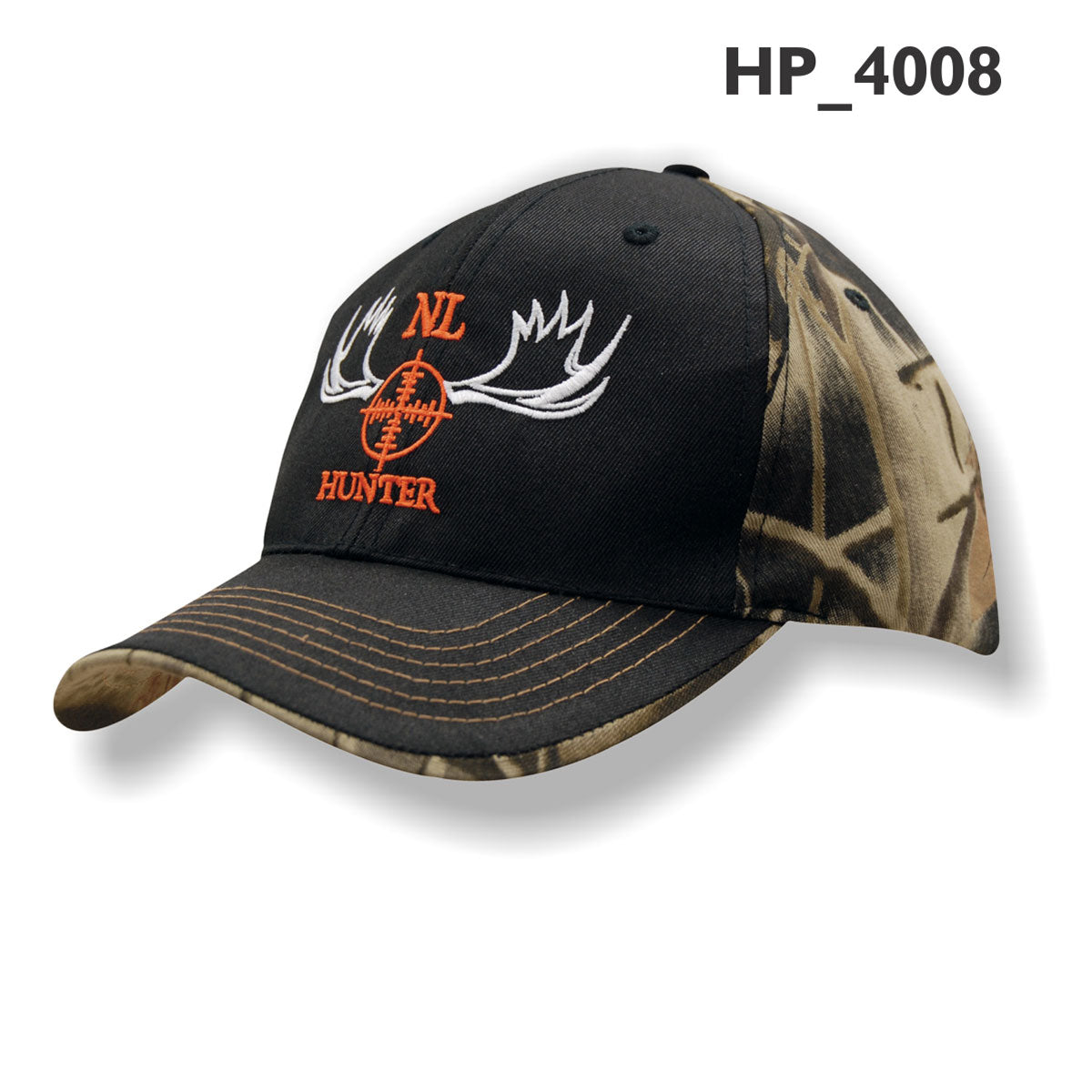 Leaf Print with Plain Front Camouflage Cap - Camouflage