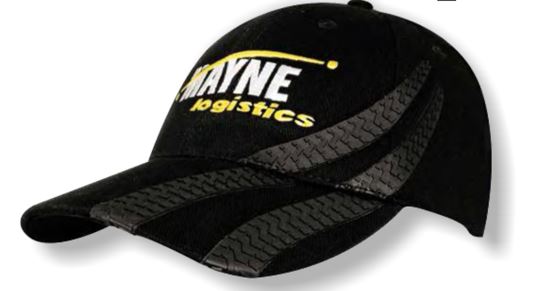 6 Panel BHC Cap with Tyre Tracks - Black