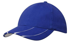 6 Panel BHC Cap with Peak Inserts - Royal With White