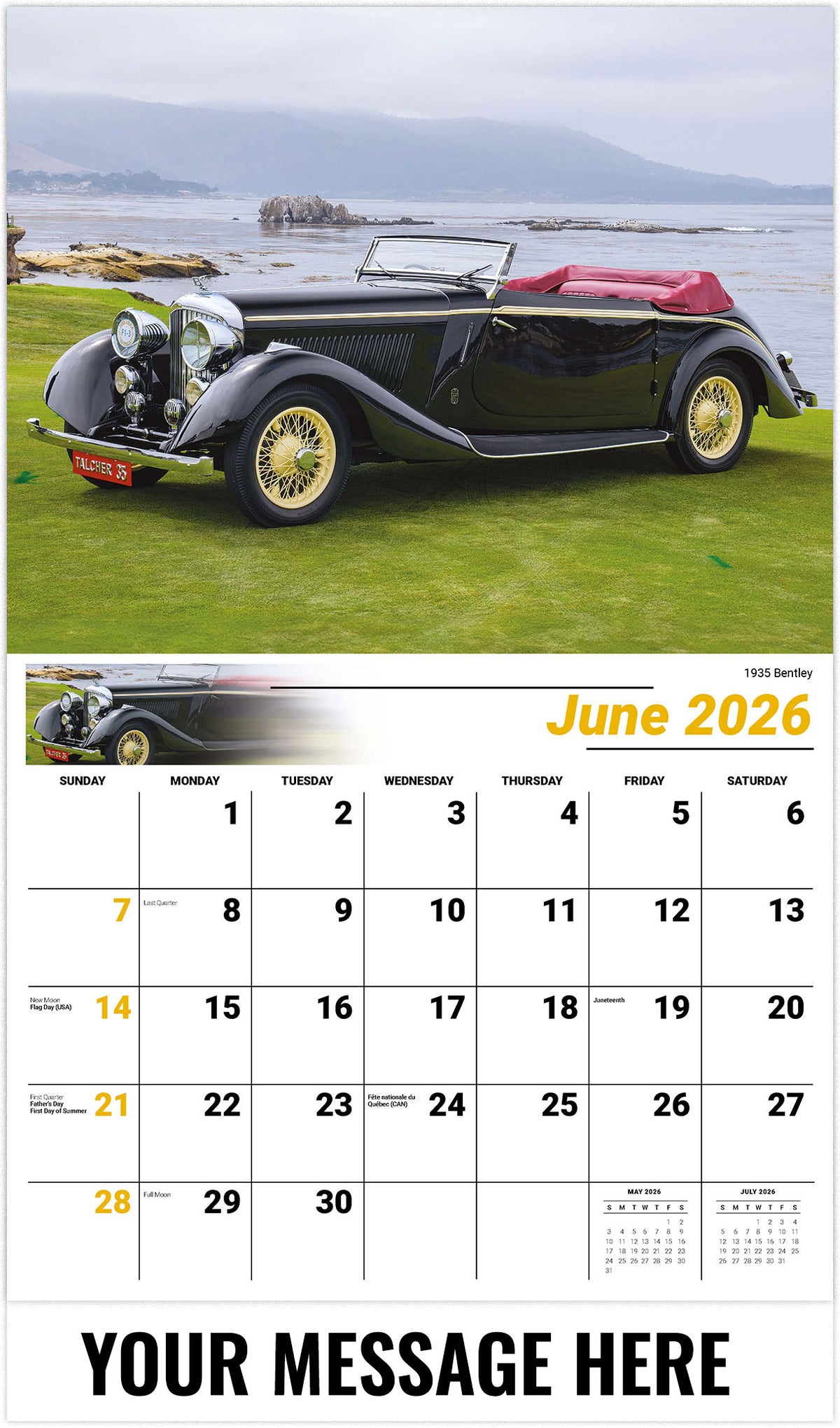 Classic Cars - 2026 Promotional Calendar