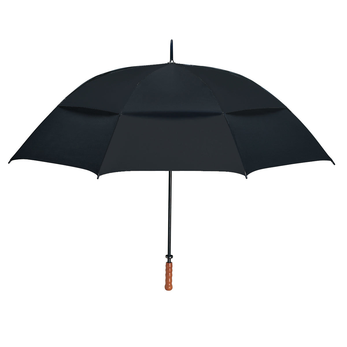 68" Arc Windproof Vented Umbrella - Black