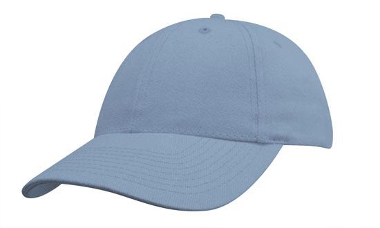 6 Panel BHC Childs Baseball Cap - Light Blue