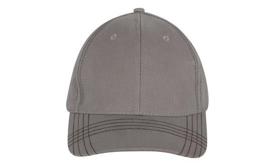6 Onl BHC Cap with Contrast Stitching - Charcoal With Black