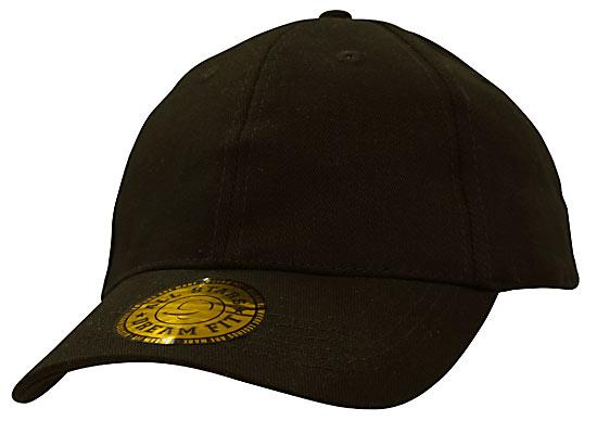 6 Panel BHC-Spandex Dream Fit Cap - Black