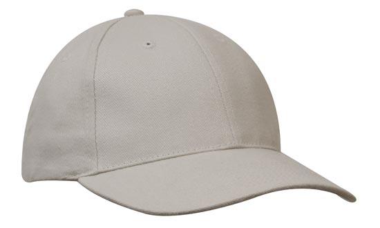6 Panel BHC-Spandex Dream Fit Cap - Stone