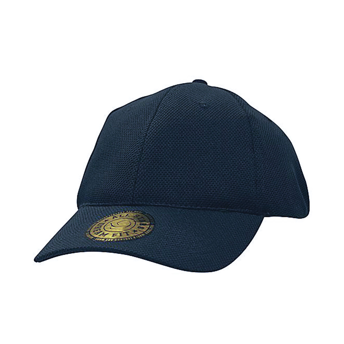 6 Panel Double Pique Dream Fit Cap - Custom Embroidered - Navy