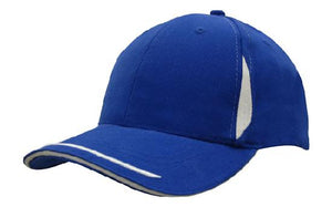 6 Panel BHC Cap Crown Insert & Sandwich - Royal With White
