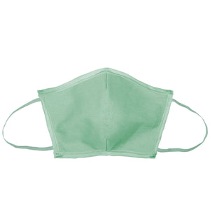 Flat Fold Canvas Face Mask With Elastic Loops - Mint To Be