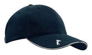 6 Panel Chino Twill Golf Cap - Navy
