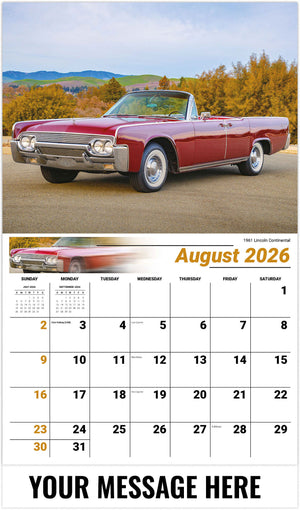 Classic Cars - 2026 Promotional Calendar