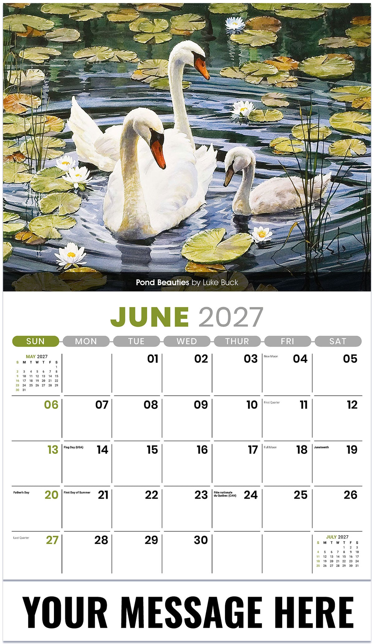 Wildlife Portraits - 2027 Promotional Calendar