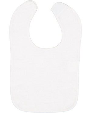 Rabbit Skins Infant Contrast Trim Terry Bib