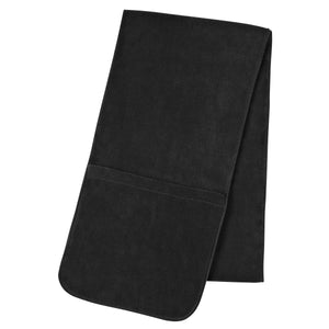 Fleece Scarf With Pockets - Black