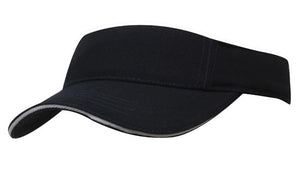 BHC Visor with Sandwich - Navy With White