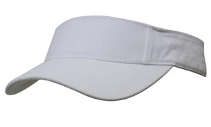 BHC Visor with Sandwich - White