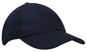 6 Panel Semi-Structured Tactel Cap - Navy