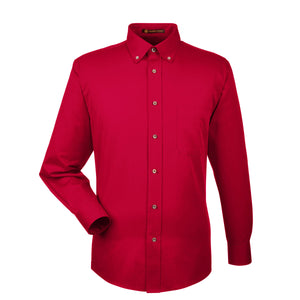 Men's Easy Blend™ Long-Sleeve Twill Shirt with Stain-Release - Red