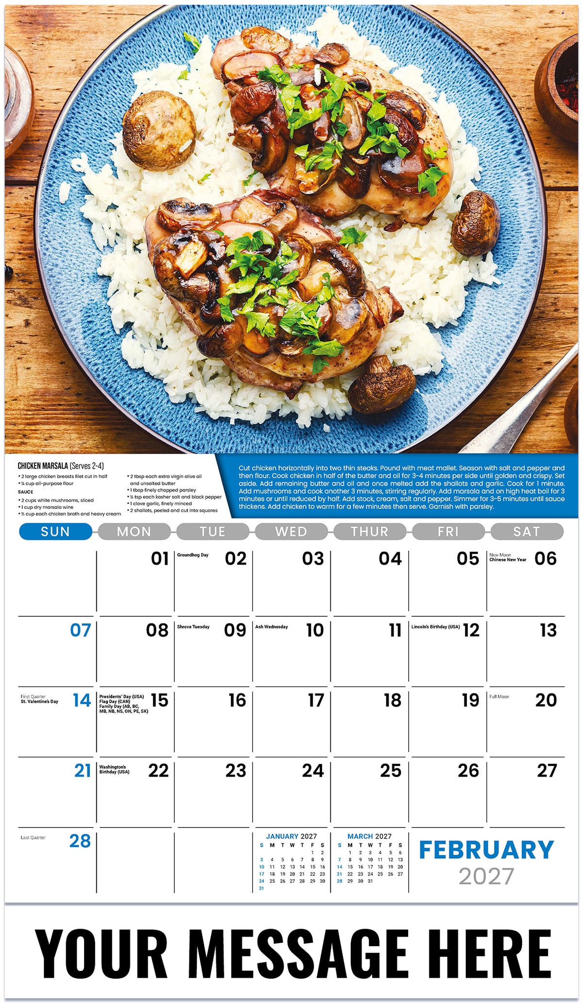 Recipes - 2027 Promotional Calendar