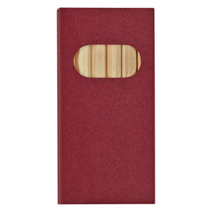 6-Piece Colored Pencil Set - Red
