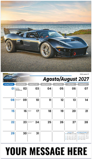 Exotic Cars (Bilingual) - 2027 Promotional Calendar